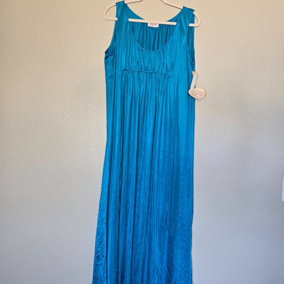 NWT Kayser Blue Maxi Slip Dress - Picture 3 of 9